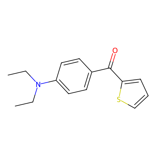 Methanone, [4-(diethylamino)phenyl]-2-thienyl- structure