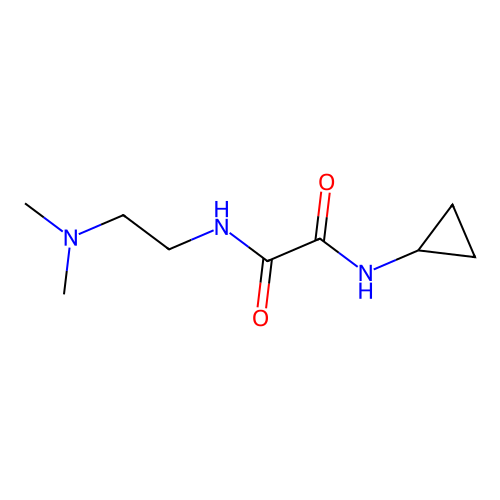 N-cyclopropyl-N'-[2-(dimethylamino)ethyl]ethanediamide structure