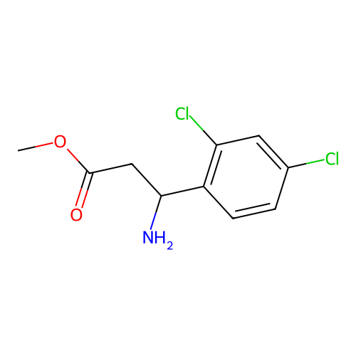 Methyl 3-amino-3-(2,4-dichlorophenyl)propanoate structure