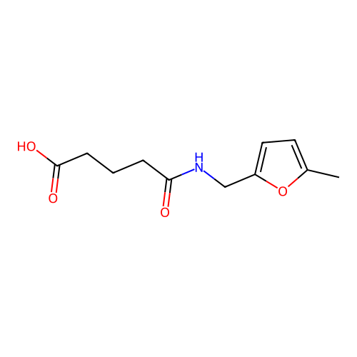 5-[(5-Methylfuran-2-yl)methylamino]-5-oxopentanoic acid structure