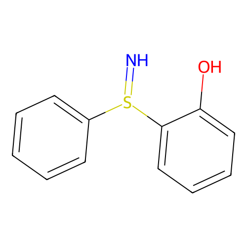 Phenol, 2-(S-phenylsulfinimidoyl)- structure