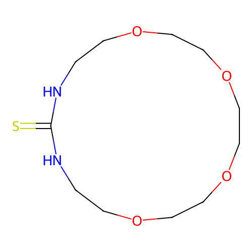 1,9,12,15-Tetraoxa-4,6-diazacycloheptadecane-5-thione structure