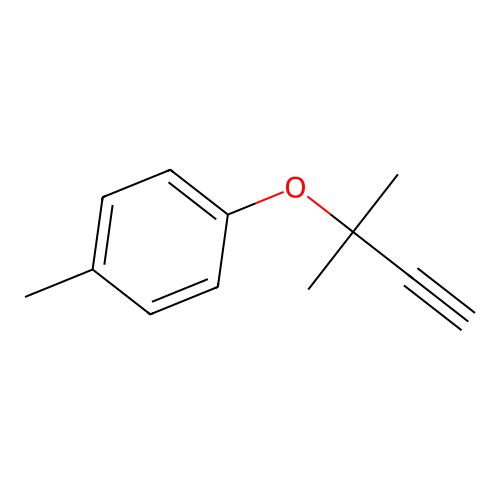 Toluene, 4-(1,1-dimethyl-2-propynyloxy)- structure