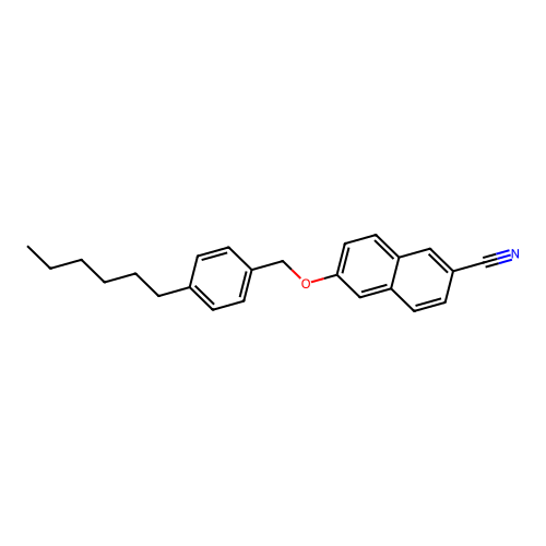 6-[(4-Hexylbenzyl)oxy]-2-naphthonitrile structure