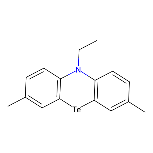 10-Ethyl-3,7-dimethyl-10H-phenotellurazine structure