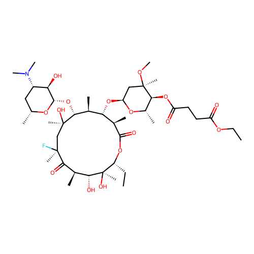 Flurithromycin ethyl succinate structure