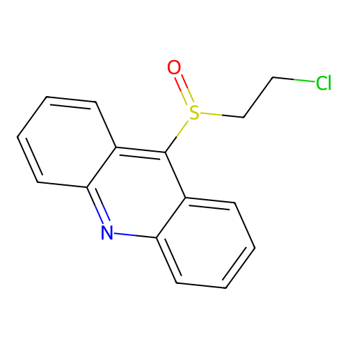 9-(2-Chloroethylsulfinyl)acridine structure
