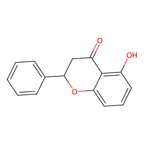 5-Hydroxy-2-phenyl-4-chromanone structure