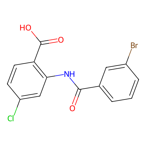 2-(3-Bromobenzoylamino)-4-chlorobenzoic acid structure