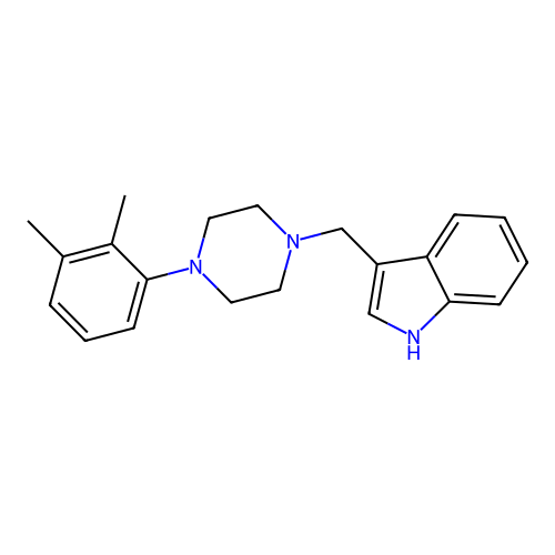 3-{[4-(2,3-dimethylphenyl)piperazin-1-yl]methyl}-1H-indole structure