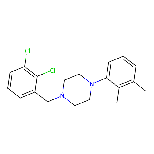 1-(2,3-Dichlorobenzyl)-4-(2,3-dimethylphenyl)piperazine structure