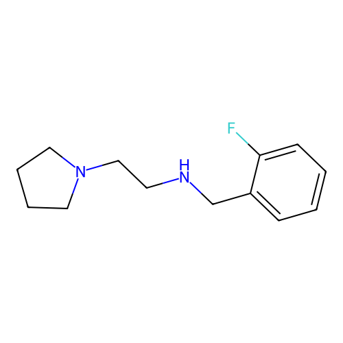 n-(2-Fluorobenzyl)-2-(pyrrolidin-1-yl)ethan-1-amine structure