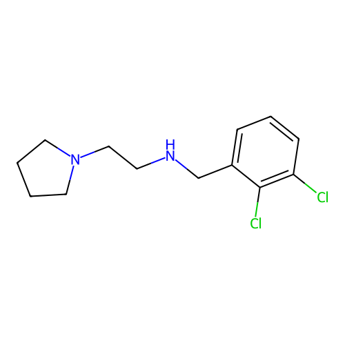 n-(2,3-Dichlorobenzyl)-2-(pyrrolidin-1-yl)ethan-1-amine structure