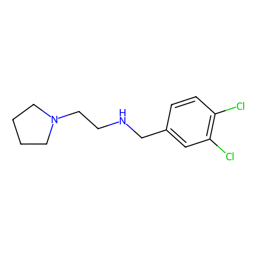 [(3,4-Dichlorophenyl)methyl][2-(pyrrolidin-1-yl)ethyl]amine structure