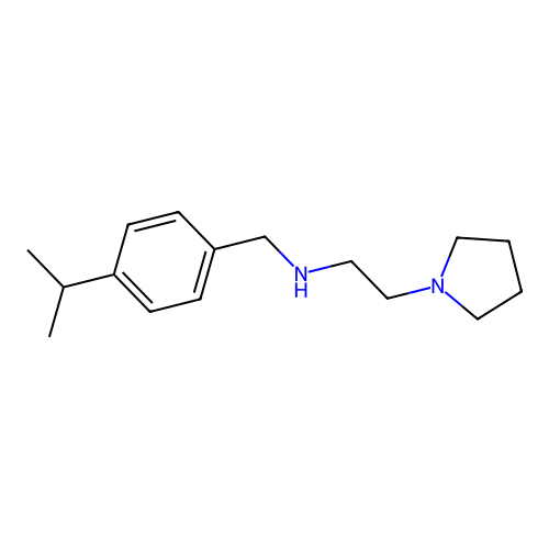 (4-Isopropyl-benzyl)-(2-pyrrolidin-1-yl-ethyl)-amine structure