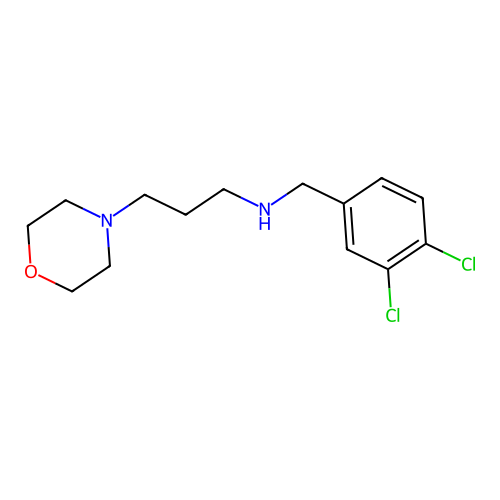 N-(3,4-dichlorobenzyl)-3-(morpholin-4-yl)propan-1-amine structure