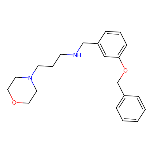 N-[3-(benzyloxy)benzyl]-3-(morpholin-4-yl)propan-1-amine structure