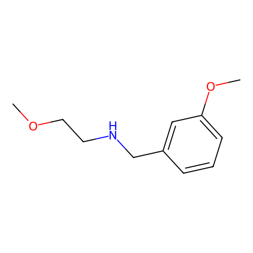 2-methoxy-N-[(3-methoxyphenyl)methyl]ethanamine structure