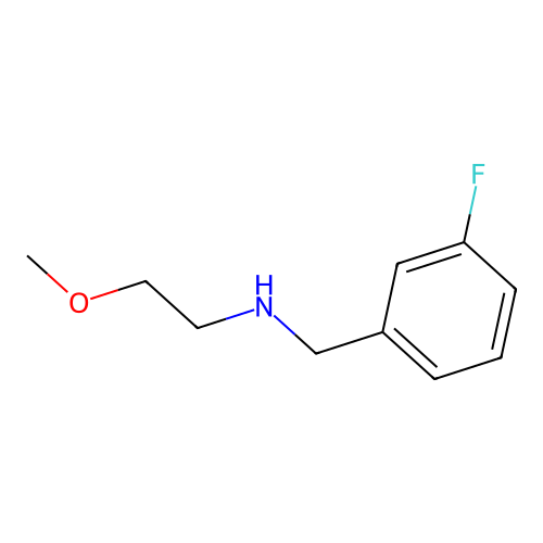 [(3-Fluorophenyl)methyl](2-methoxyethyl)amine structure