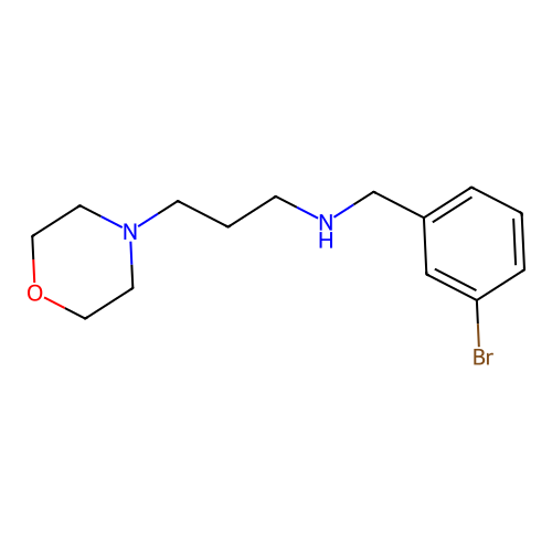 N-(3-bromobenzyl)-3-(morpholin-4-yl)propan-1-amine structure