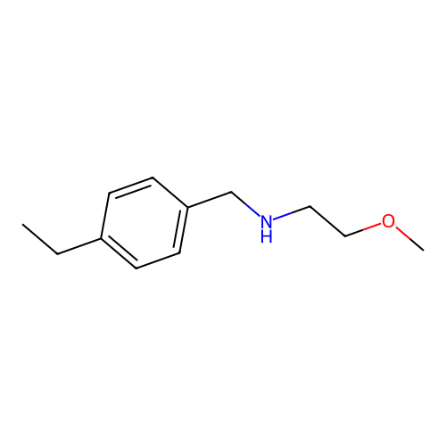 (4-Ethylbenzyl)(2-methoxyethyl)amine structure