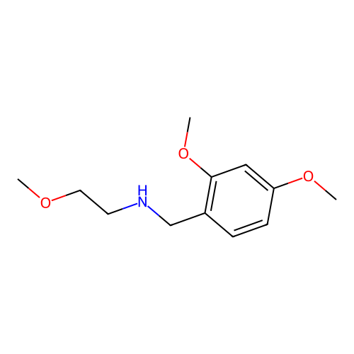 N-(2,4-dimethoxybenzyl)-2-methoxyethanamine structure