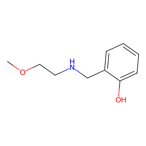 2-{[(2-Methoxyethyl)amino]methyl}phenol structure