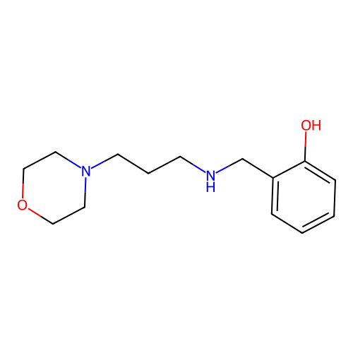 2-(((3-Morpholinopropyl)amino)methyl)phenol structure