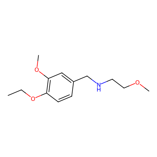 N-(4-ethoxy-3-methoxybenzyl)-2-methoxyethanamine structure
