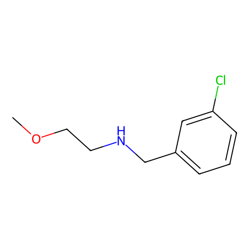 [(3-Chlorophenyl)methyl](2-methoxyethyl)amine structure