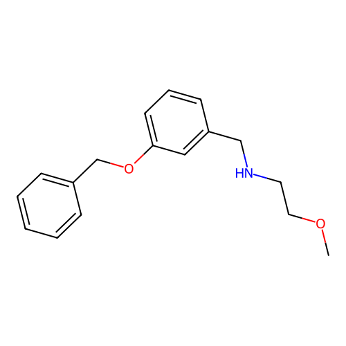 N-[3-(benzyloxy)benzyl]-2-methoxyethanamine structure