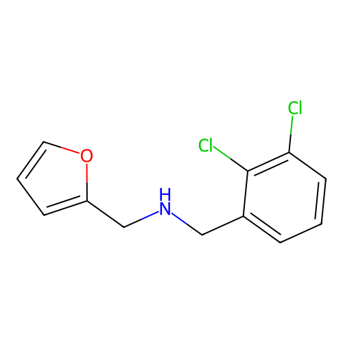 1-(2,3-dichlorophenyl)-N-(furan-2-ylmethyl)methanamine structure
