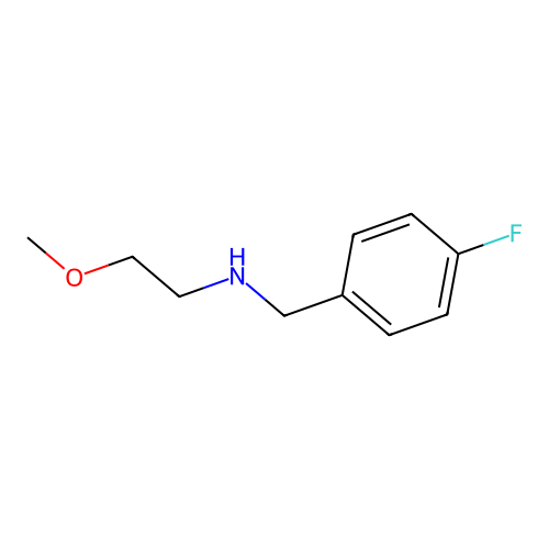 (4-Fluorobenzyl)(2-methoxyethyl)amine structure