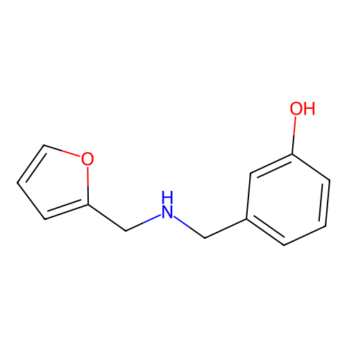 Phenol, 3-[[(2-furanylmethyl)amino]methyl]- structure