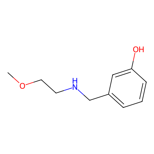 3-{[(2-Methoxyethyl)amino]methyl}phenol structure