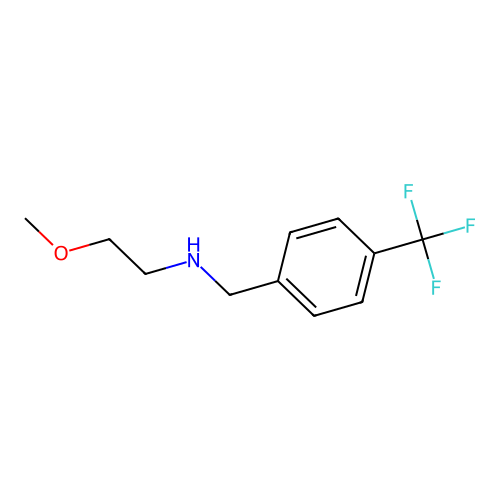 2-methoxy-N-[[4-(trifluoromethyl)phenyl]methyl]ethanamine structure