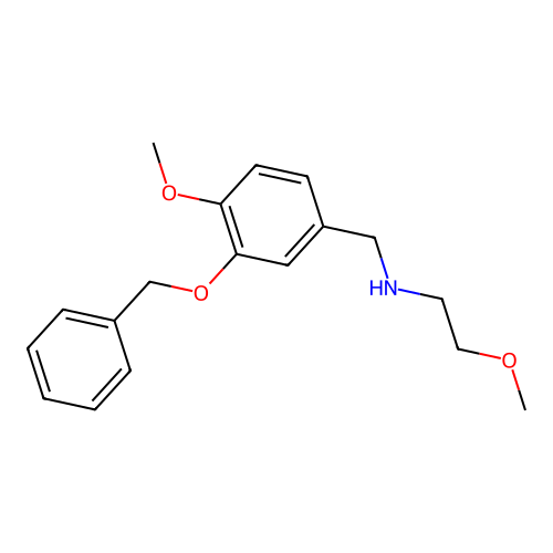 N-[3-(benzyloxy)-4-methoxybenzyl]-2-methoxyethanamine structure