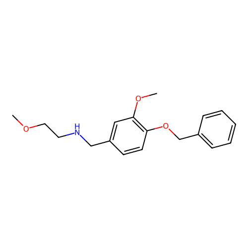 N-[4-(benzyloxy)-3-methoxybenzyl]-2-methoxyethanamine structure
