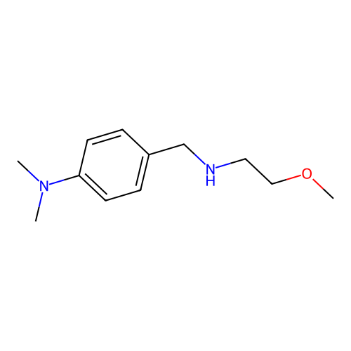 4-{[(2-methoxyethyl)amino]methyl}-N,N-dimethylaniline structure