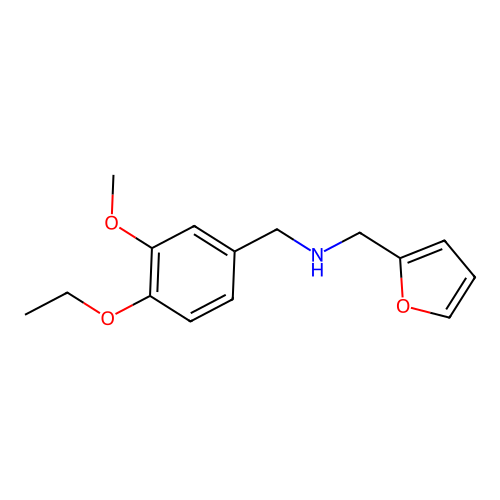 (4-Ethoxy-3-methoxy-benzyl)-furan-2-ylmethyl-amine structure