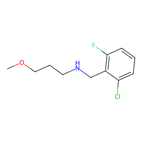 N-(2-chloro-6-fluorobenzyl)-3-methoxypropan-1-amine structure