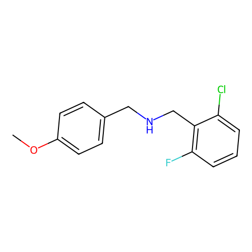 N-(2-chloro-6-fluorobenzyl)-N-(4-methoxybenzyl)amine structure