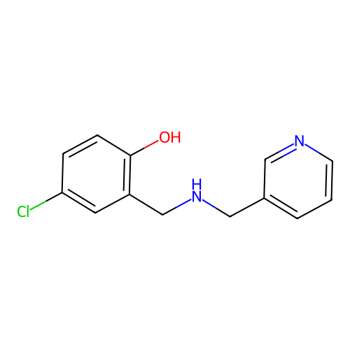 4-Chloro-2-{[(pyridin-3-ylmethyl)amino]methyl}phenol structure
