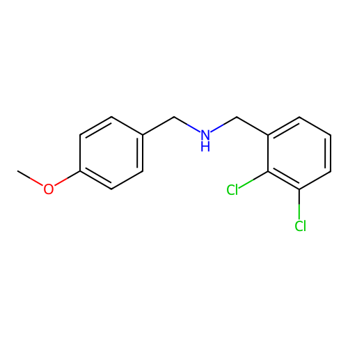 1-(2,3-dichlorophenyl)-N-(4-methoxybenzyl)methanamine structure