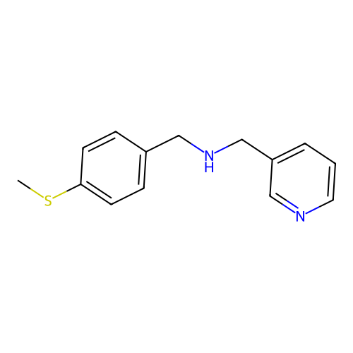 1-[4-(methylsulfanyl)phenyl]-N-(pyridin-3-ylmethyl)methanamine structure