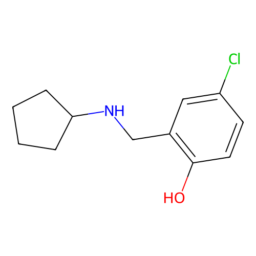 4-Chloro-2-[(cyclopentylamino)methyl]phenol structure