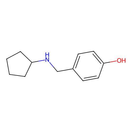 4-[(Cyclopentylamino)methyl]phenol structure