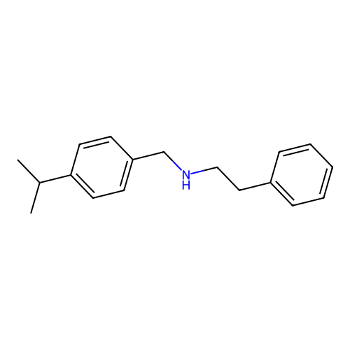 2-phenyl-N-[4-(propan-2-yl)benzyl]ethanamine structure