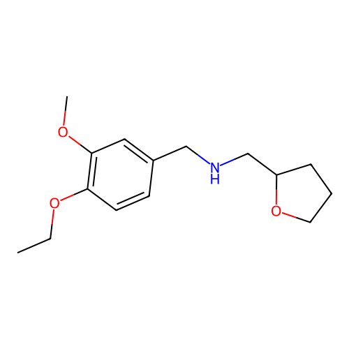 1-(4-ethoxy-3-methoxyphenyl)-N-(tetrahydrofuran-2-ylmethyl)methanamine structure