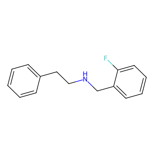 N-(2-fluorobenzyl)-2-phenylethanamine structure